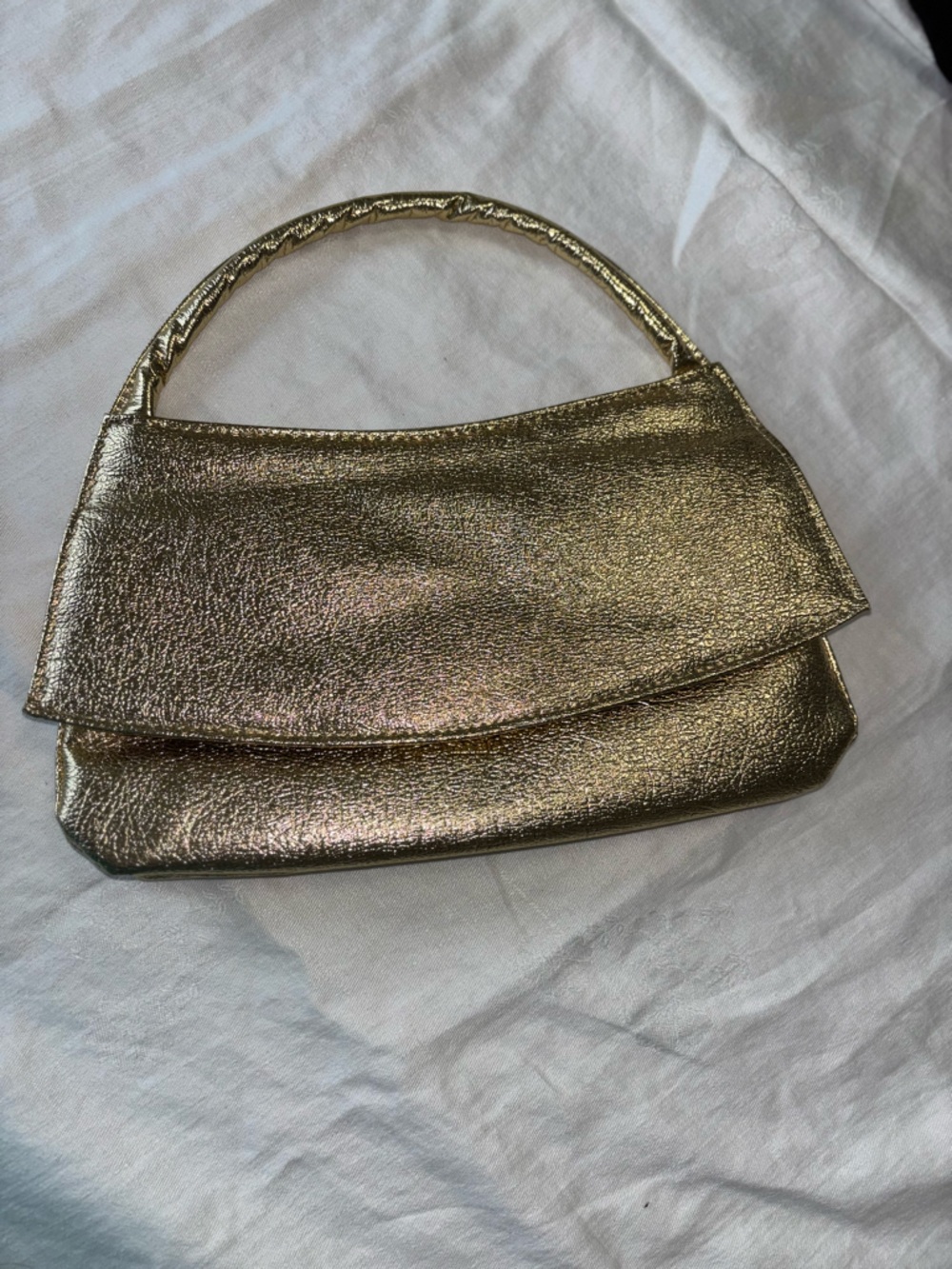 Metallic Gold Shoulder Bag